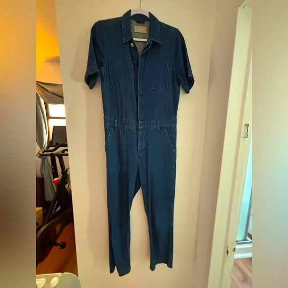 Everlane Short Sleeve Denim Coverall - Picture 5 of 9